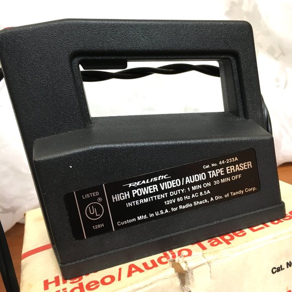 Video/Audio Tape Eraser Radio Shack Realistic (44-233A) Vintage - Picture 2 of 12
